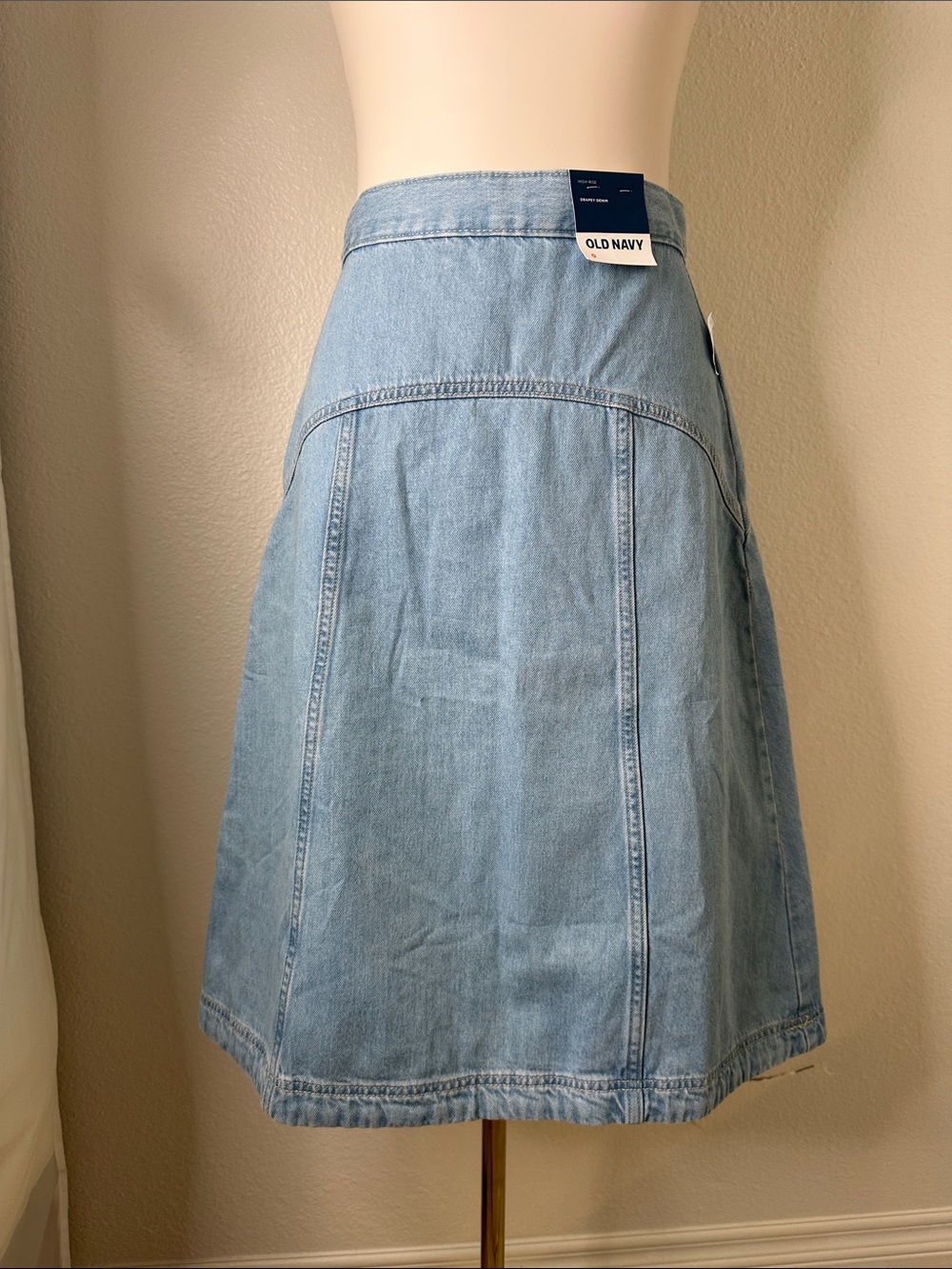 Old Navy NWT  Light Blue Denim A-Line Skirt